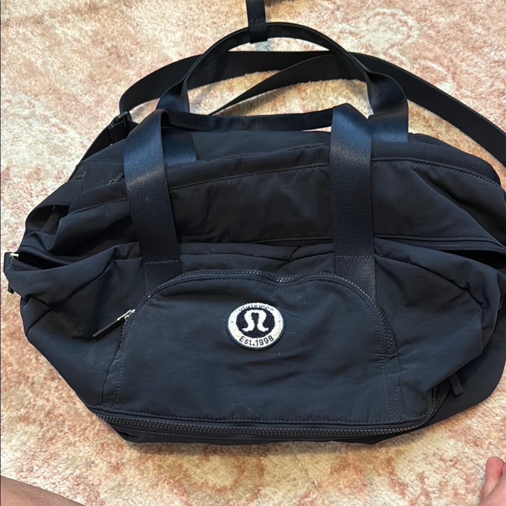 lululemon athletica Blue Duffel Bag Durable Gym Essential